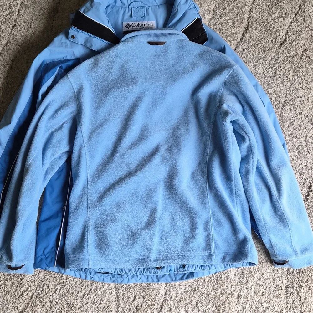 Columbia 3 In 1 Interchange Jacket Complete Women's Size M Blue - Picture 14 of 16